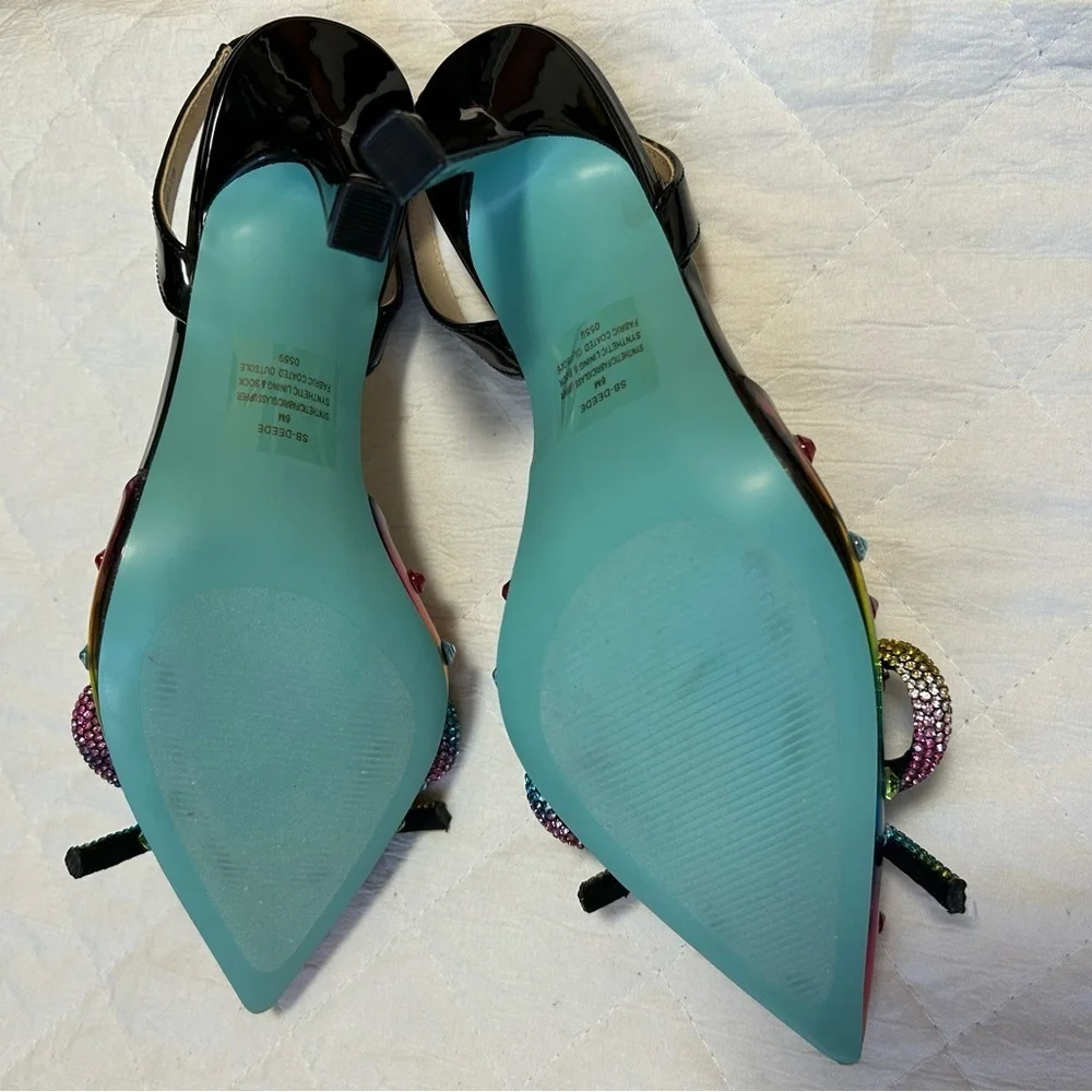 Betsey Johnson Multicolor Beaded Heels